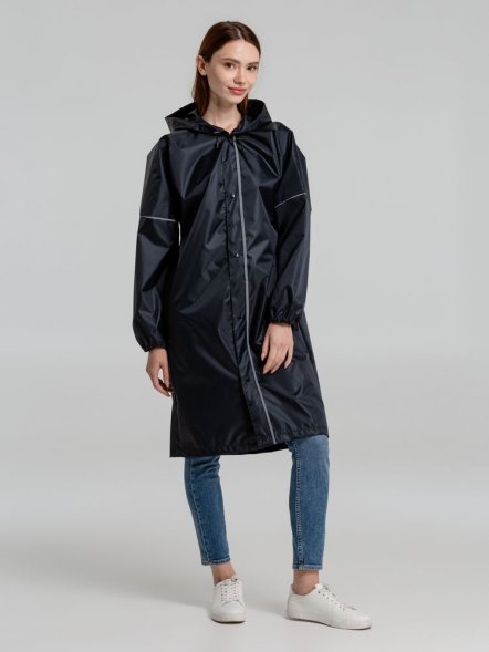 Дождевик со светоотражающими элементами Rainman Blink, темно-синий 