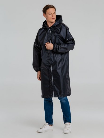 Дождевик со светоотражающими элементами Rainman Blink, темно-синий 
