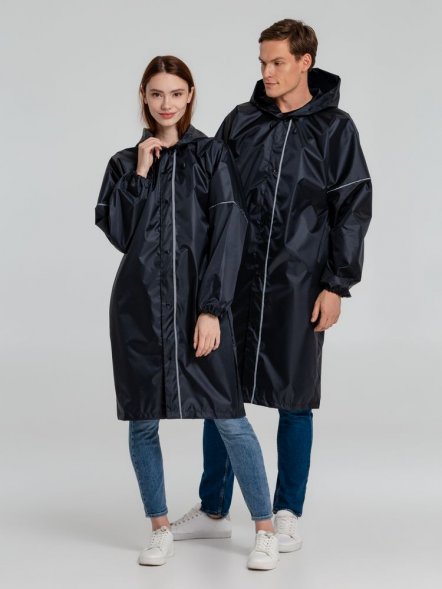 Дождевик со светоотражающими элементами Rainman Blink, темно-синий 