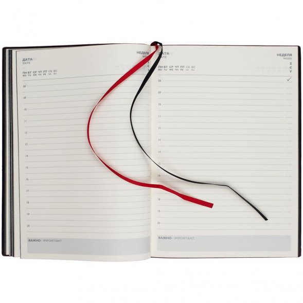 Ежедневник Avila, недатированный, красный 