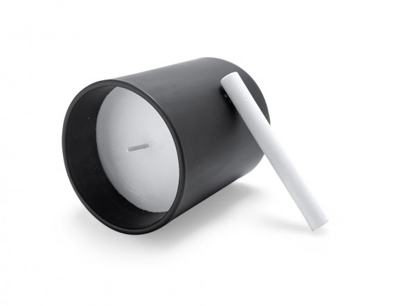 Свеча ароматическая KING, ваниль, черный 