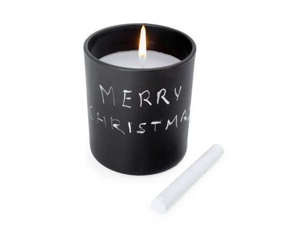 Свеча ароматическая KING, ваниль, черный 