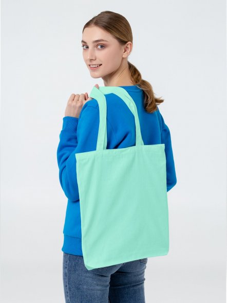 Холщовая сумка Avoska, бирюзовая, ver.1 