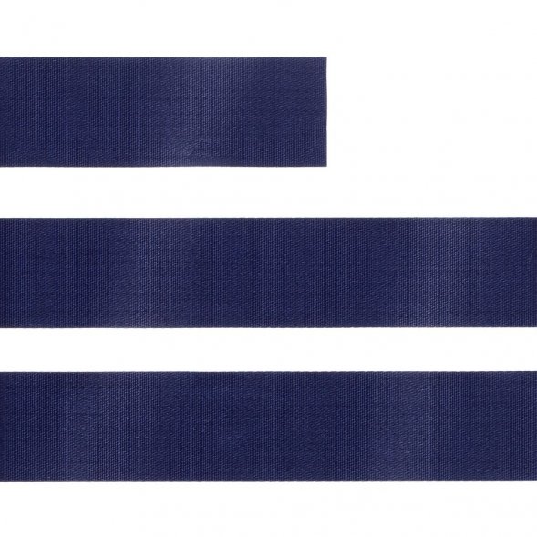 Лента сатиновая Satin 20 XL, темно-синяя, 200 см 
