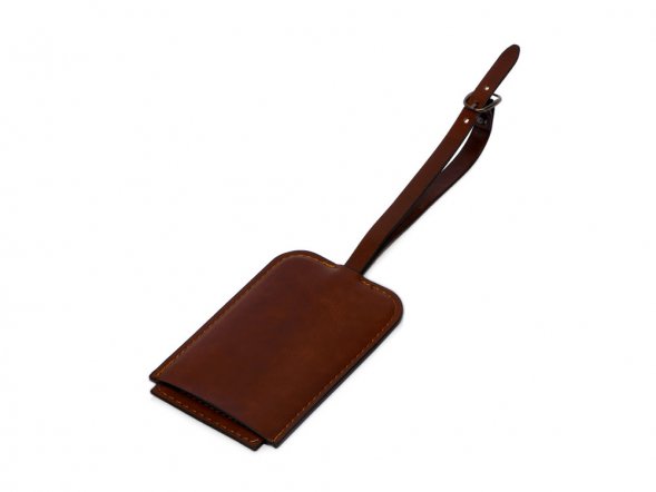 Багажная бирка из PU Fabrizio, коричневый 