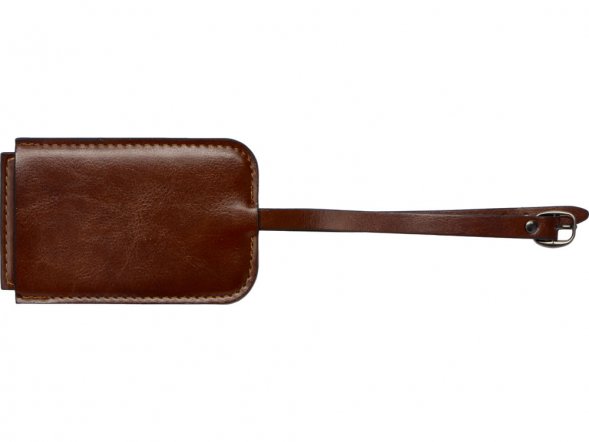 Багажная бирка из PU Fabrizio, коричневый 