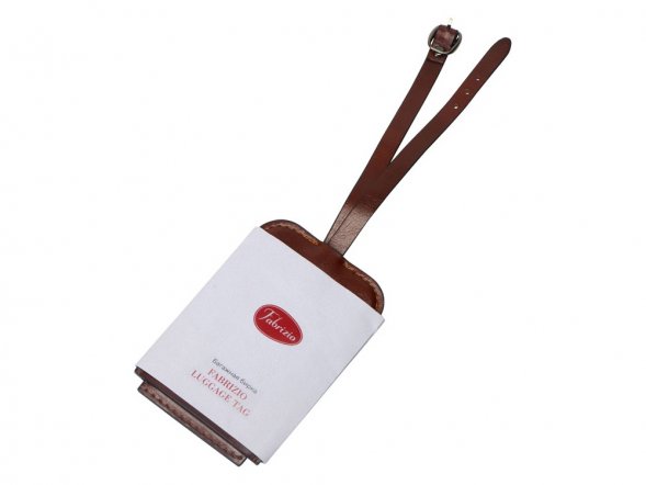 Багажная бирка из PU Fabrizio, коричневый 