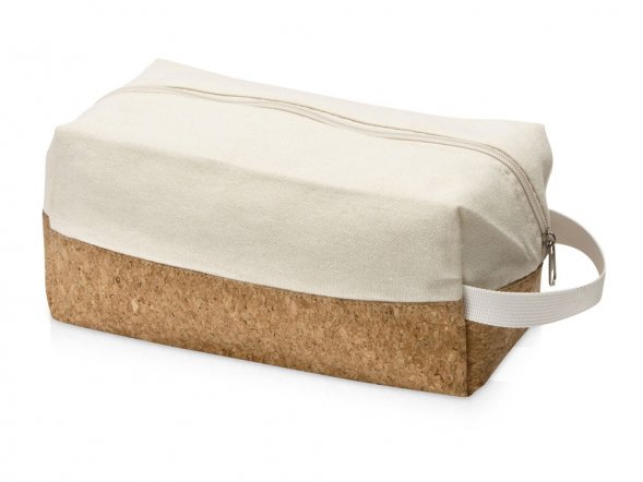 Несессер Corky хлопковый с пробковой вставкой, натуральный 