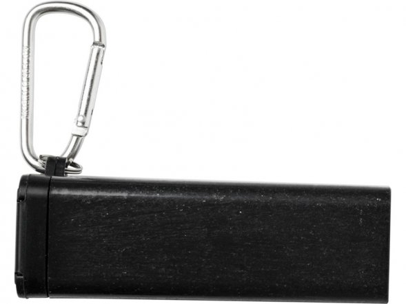 Набор столовых приборов Galen из пшеничной соломы с держателем для мобильного телефона, черный 