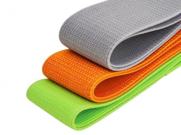 Набор тканевых фитнес резинок, 5см 