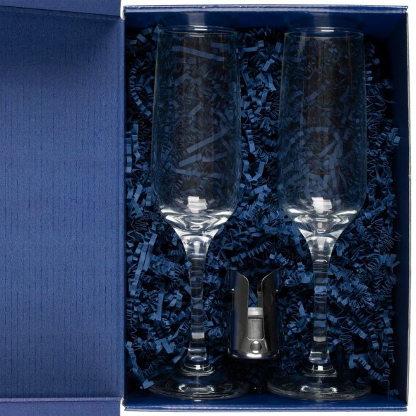 Набор для шампанского Isabella, в синей упаковке 