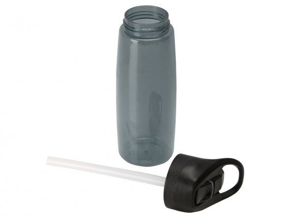 Бутылка c кнопкой Tank, тритан, 680мл Waterline, серый 