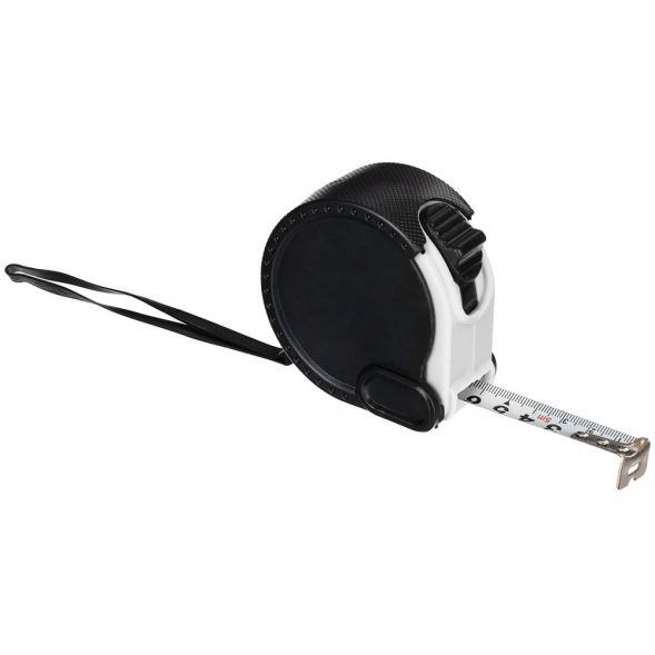 Рулетка Meter Plan, 3 м, черная с белым 