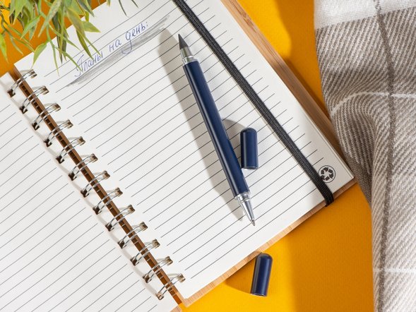 Металлическая ручка и вечный карандаш Van Gogh, темно-синий 