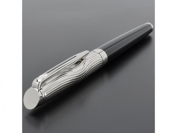 Ручка роллер Waterman Hemisphere Deluxe, цвет: Black CT, стержень: Fblack 