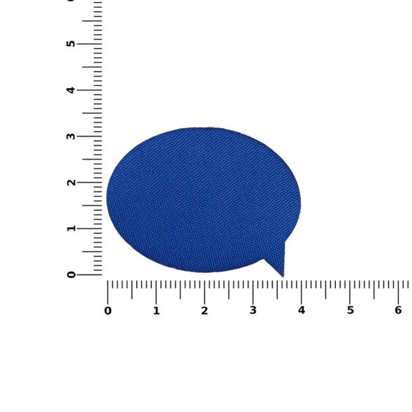 Наклейка тканевая Lunga Bubble, M, синяя 