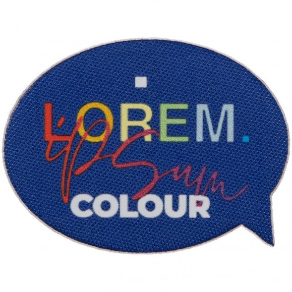 Наклейка тканевая Lunga Bubble, M, синяя 