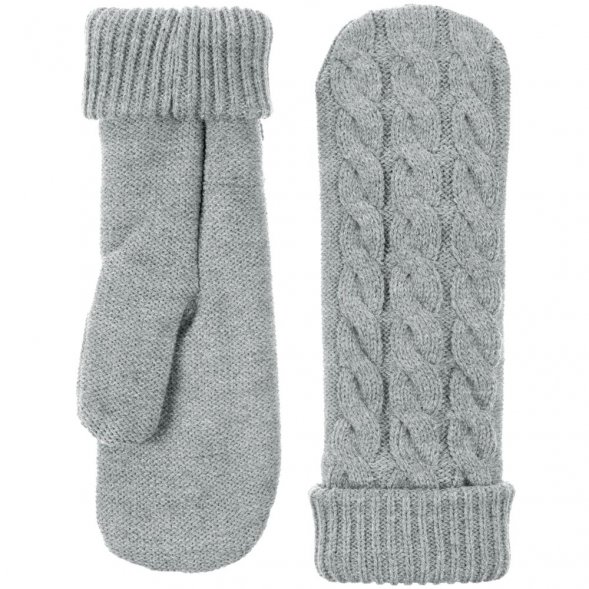 Варежки Heat Trick, серебристо-серый меланж 