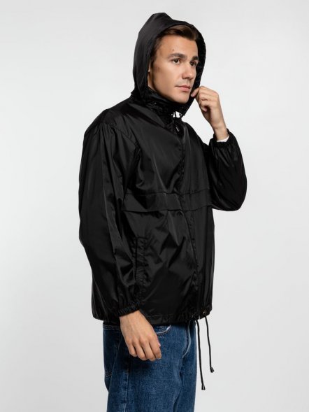 Ветровка из нейлона Surf 210, черная 