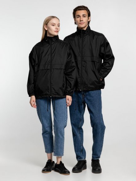 Ветровка из нейлона Surf 210, черная 