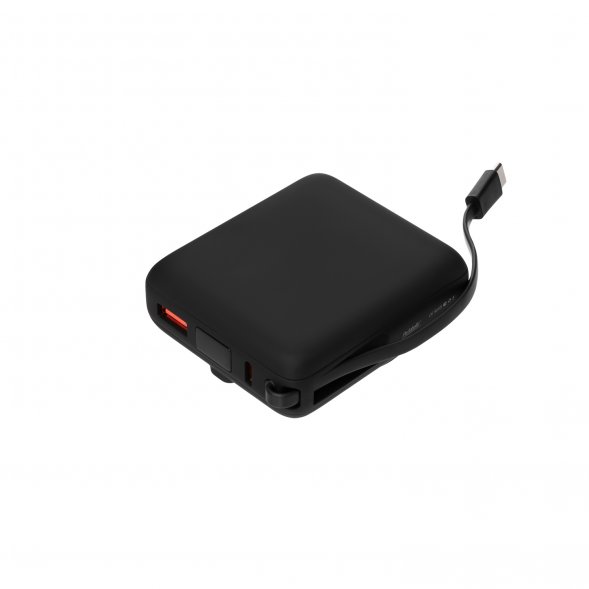 Внешний аккумулятор с подсветкой Ritter PD 10000mAh с функцией беспроводной зарядки 15W, черный 