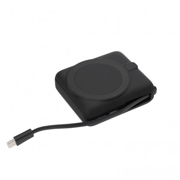 Внешний аккумулятор с подсветкой Ritter PD 10000mAh с функцией беспроводной зарядки 15W, черный 