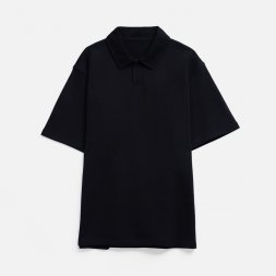 Рубашка поло унисекс Tiimi, черная