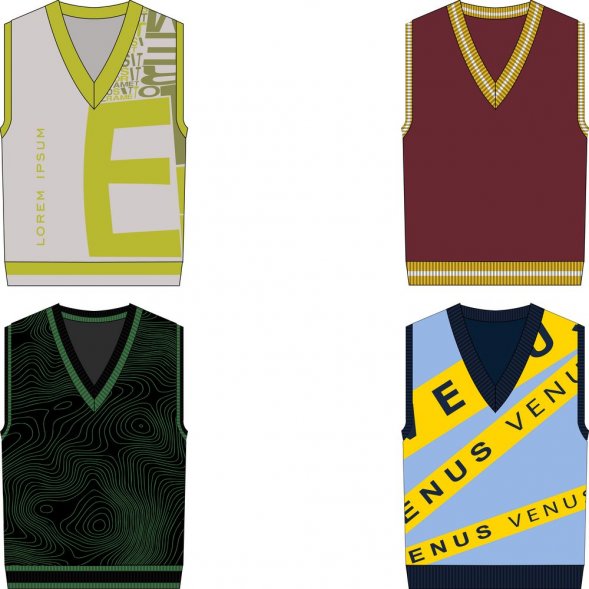 Жилет на заказ Classic Fint, полушерсть 