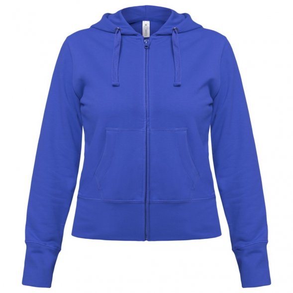 Толстовка женская Hooded Full Zip ярко-синяя 