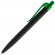 Ручка шариковая Prodir QS01 PRT-P Soft Touch, черная с зеленым 