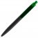 Ручка шариковая Prodir QS01 PRT-P Soft Touch, черная с зеленым 