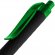 Ручка шариковая Prodir QS01 PRT-P Soft Touch, черная с зеленым 