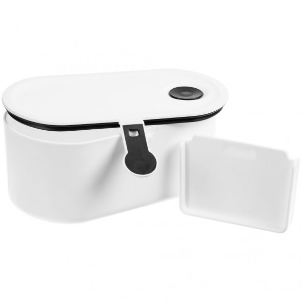 Ланчбокс Lunch Break, белый с черным 