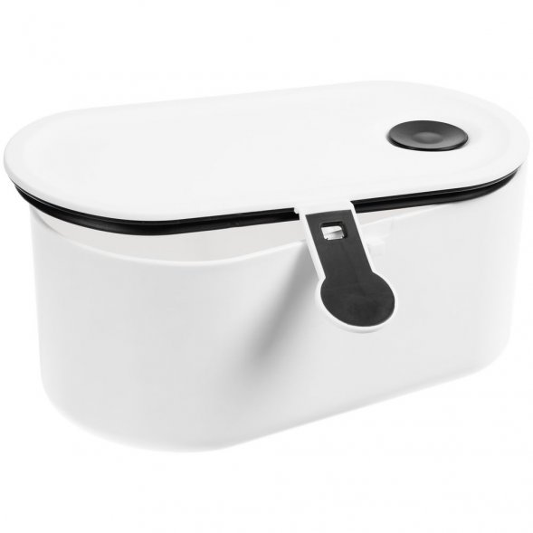 Ланчбокс Lunch Break, белый с черным 