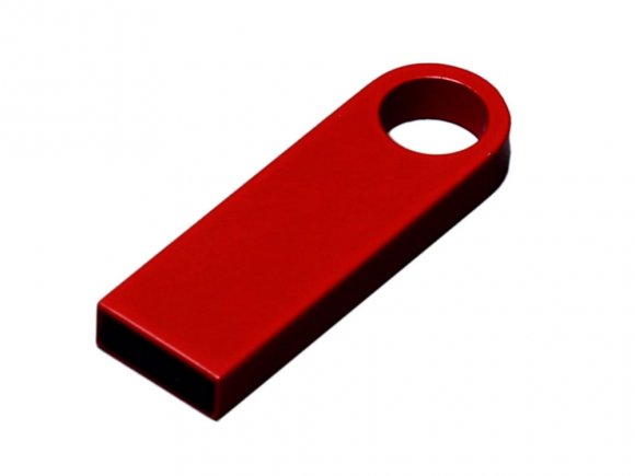 USB 2.0-флешка на 512 Мбайт с мини чипом и круглым отверстием, красный 