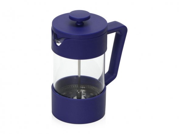 Пластиковый френч-пресс Intense, 600мл, темно-синий 
