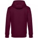 Толстовка с капюшоном унисекс King, бордовая 