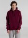 Толстовка с капюшоном унисекс King, бордовая 