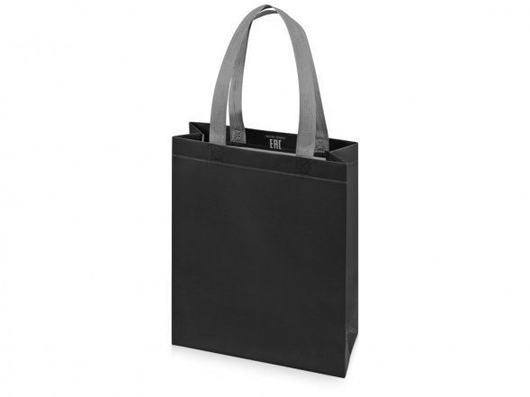Сумка для шопинга Utility ламинированная, черный  матовый 