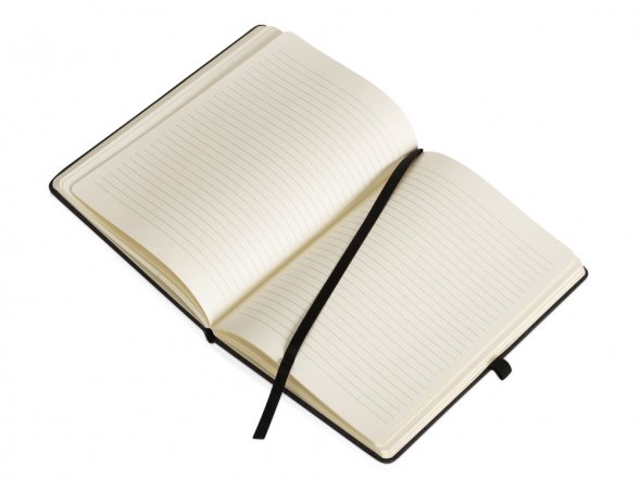 Блокнот Pocket 140*205 мм с карманом для телефона, черный 