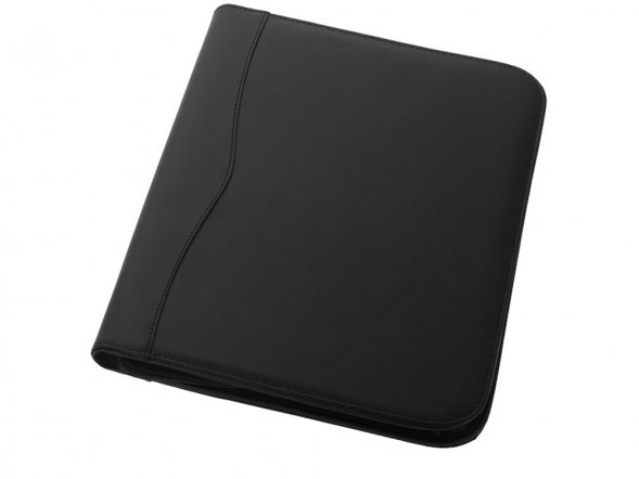 Папка A4 Ebony на молнии, черный 