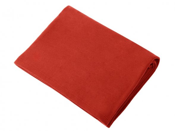 Плед для путешествий Flight в чехле с ручкой и карманом, красный 