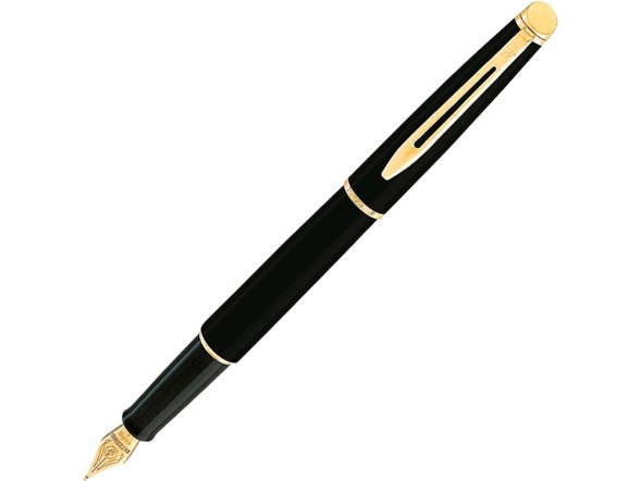 Перьевая ручка Waterman Hemisphere, цвет: Mars Black/GT, перо: F 