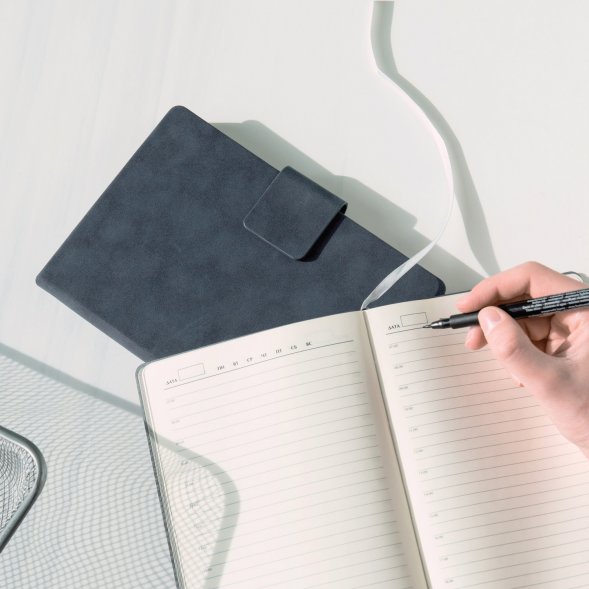 Ежедневник Ritz недатированный, синий, твердая обложка 