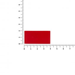 Лейбл из ПВХ Dzeta, XS, красный