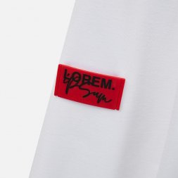 Лейбл из ПВХ Dzeta, XS, красный