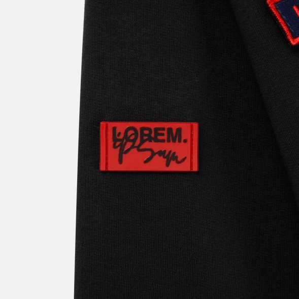 Лейбл из ПВХ Dzeta, XS, красный 