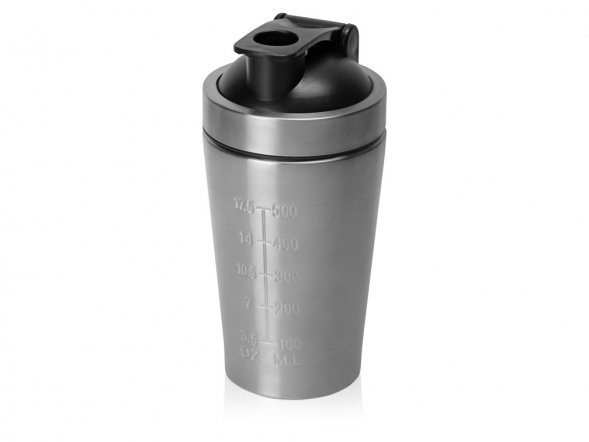 Спортивный шейкер из нержавеющей стали Top Up, 500 мл 