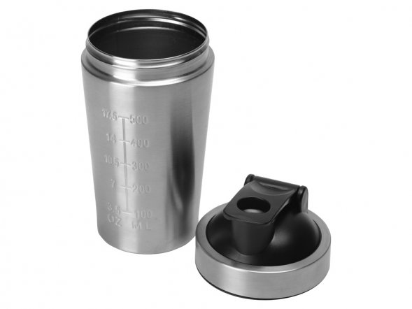 Спортивный шейкер из нержавеющей стали Top Up, 500 мл 