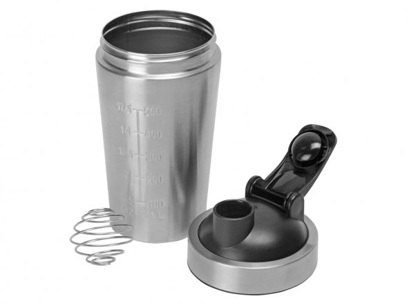 Спортивный шейкер из нержавеющей стали Top Up, 500 мл 